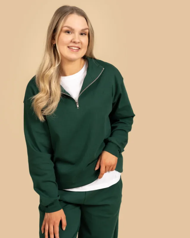 Half-zip Sweatshirt Dark Green sold by Ivalo.com