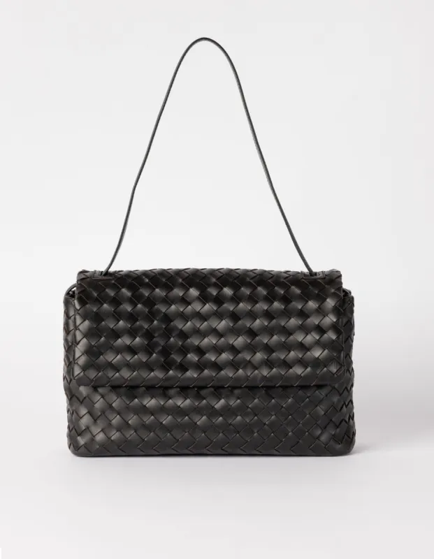 Kenzie Woven Bag Classic Leather Black sold by Ivalo.com