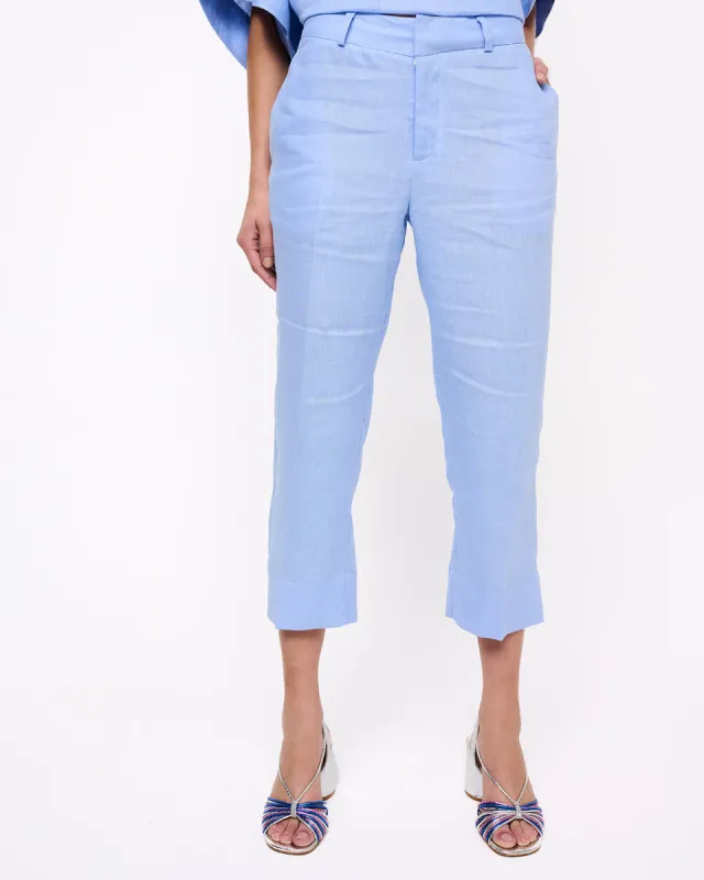 Cropped Trousers Sky Blue sold by Ivalo.com