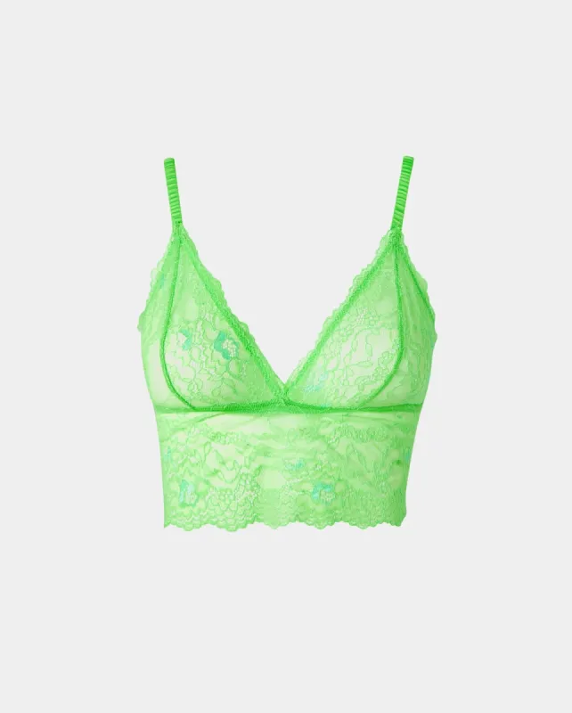 Lace Bralette Top Mint Green sold by Ivalo.com