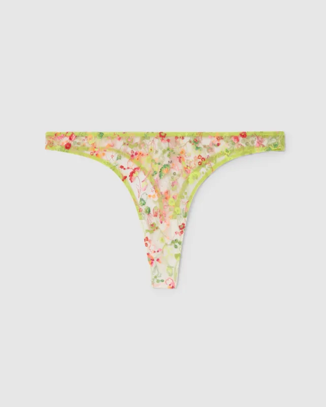 Mesh Thong Neon Yellow sold by Ivalo.com
