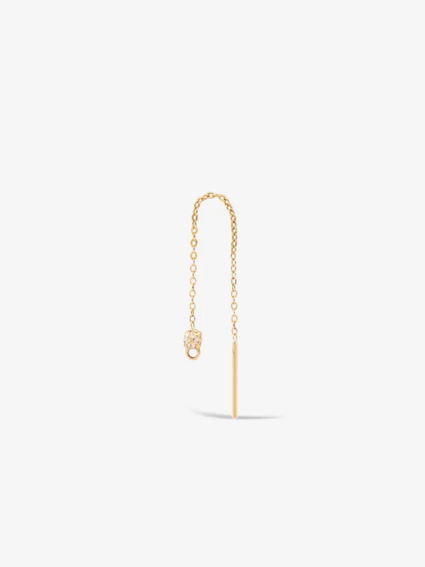 Leon Single Chain Earring Champagne sold by Ivalo.com