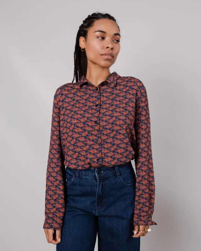 Lips Slim Fit Blouse Red sold by Ivalo.com