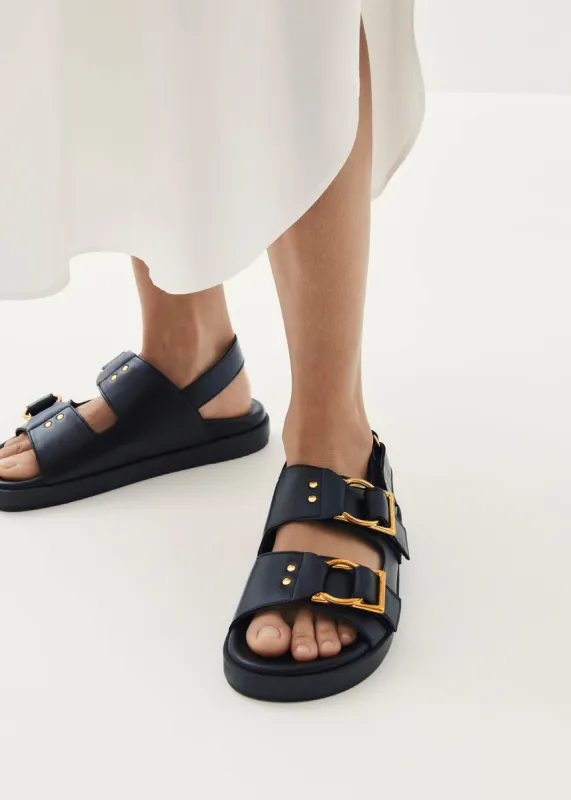 Maui Leather Sandals Black sold by Ivalo.com
