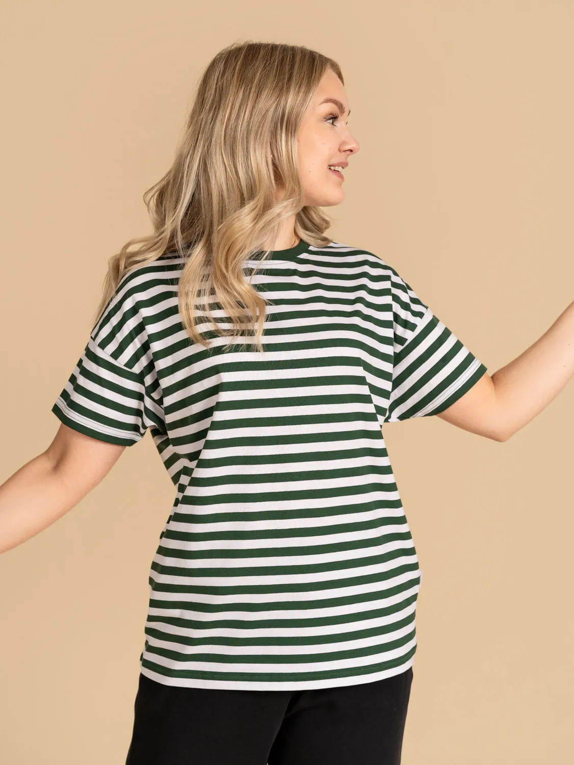 Stripes T-Shirt Black/White sold by Ivalo.com