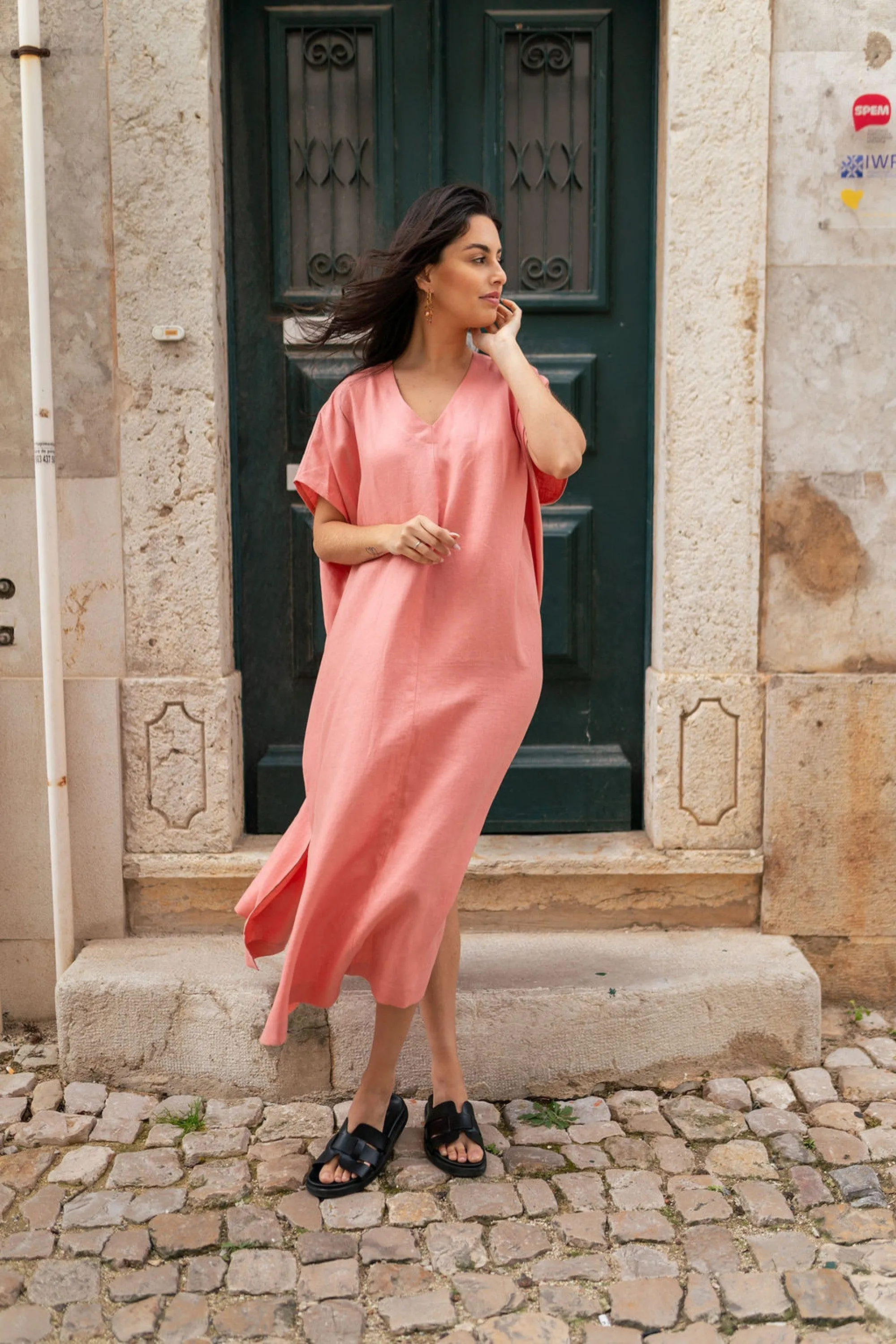 Naomi Dress Papaya Orange sold by Ivalo.com