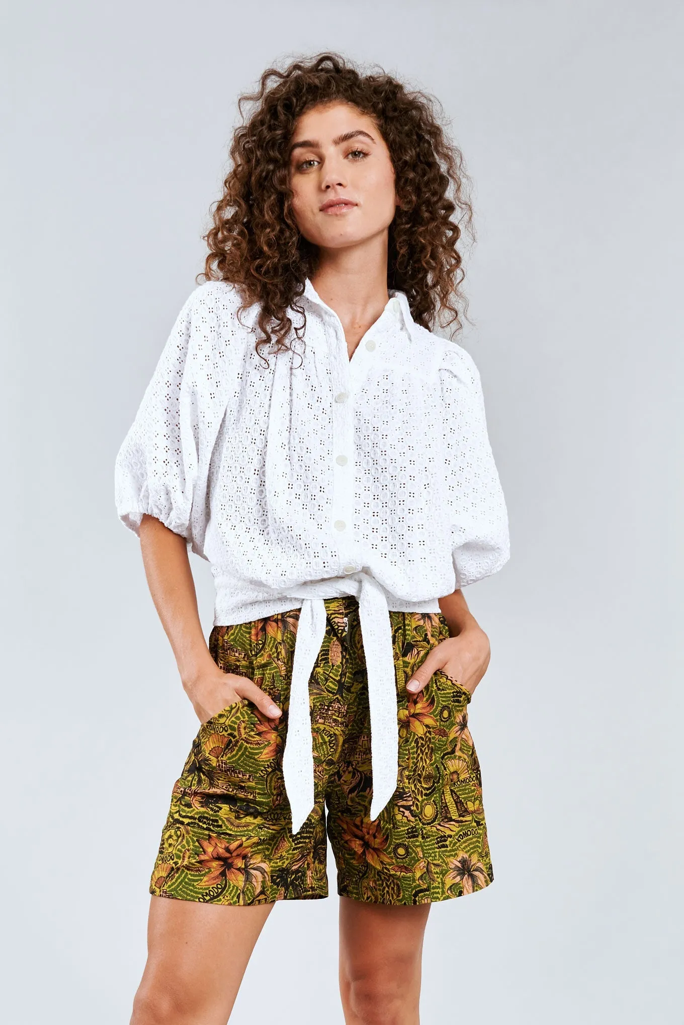 Magic Cotton Broiderie Blouse Off White sold by Ivalo.com product image thumbnail 2