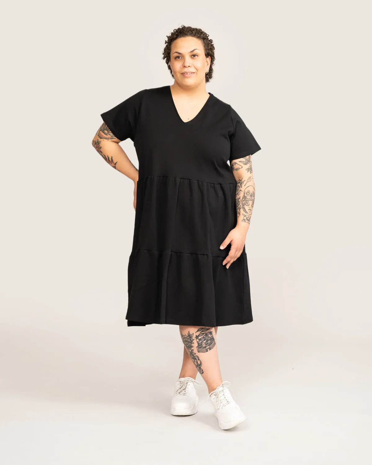 V-neck Dress Black sold by Ivalo.com product image thumbnail 5