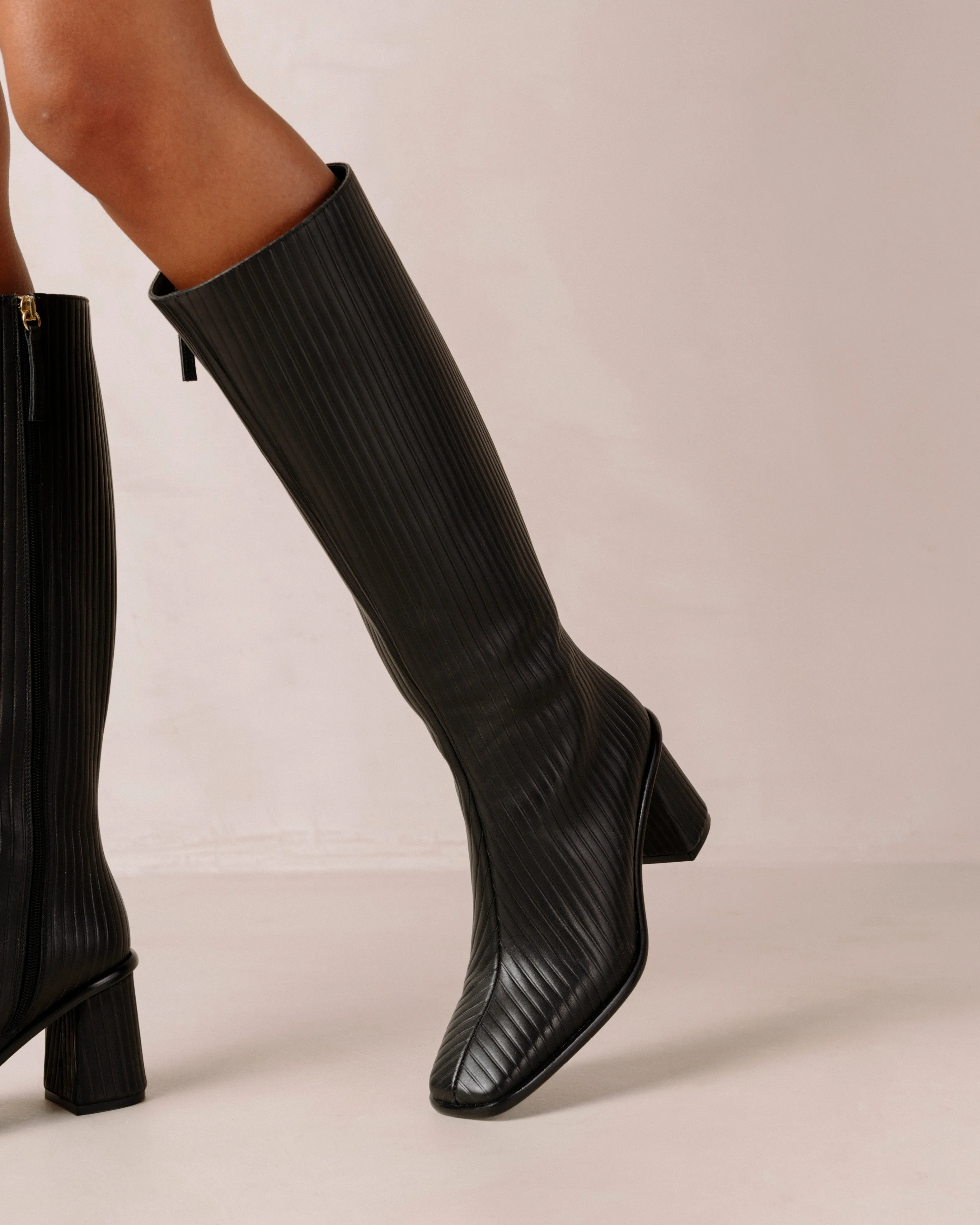 East Leather Boots Pleated Black sold by Ivalo.com product image thumbnail 5