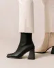 South Bicolor Leather Boots Black & Beige sold by Ivalo.com