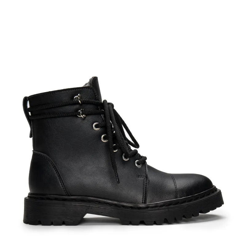 Charlie Lace Up Ankle Vegan Boots Black sold by Ivalo.com