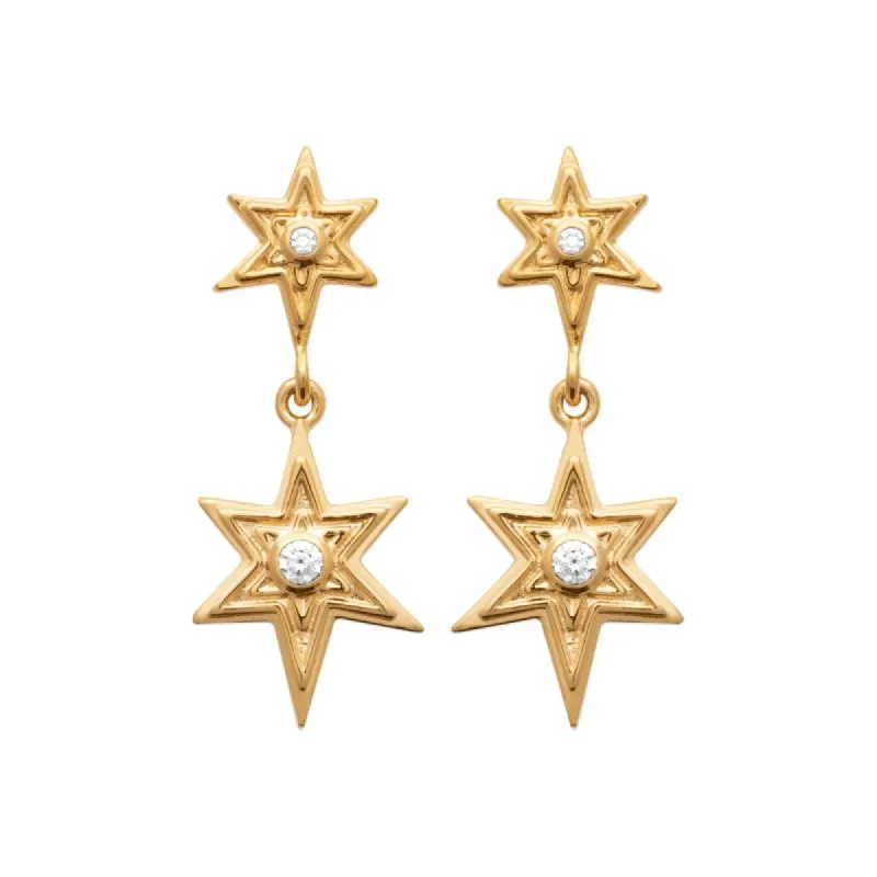Star Earrings Gold sold by Ivalo.com