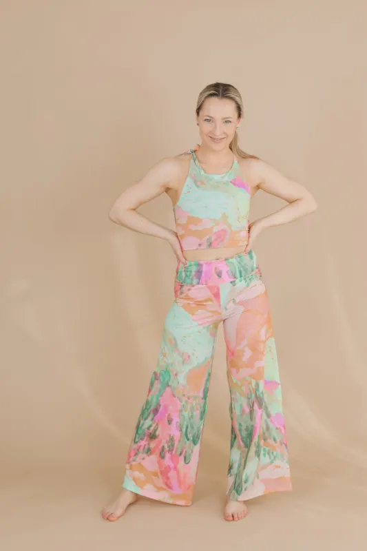 Haven Trousers Berry Sweet Pastel Green/Pink sold by Ivalo.com