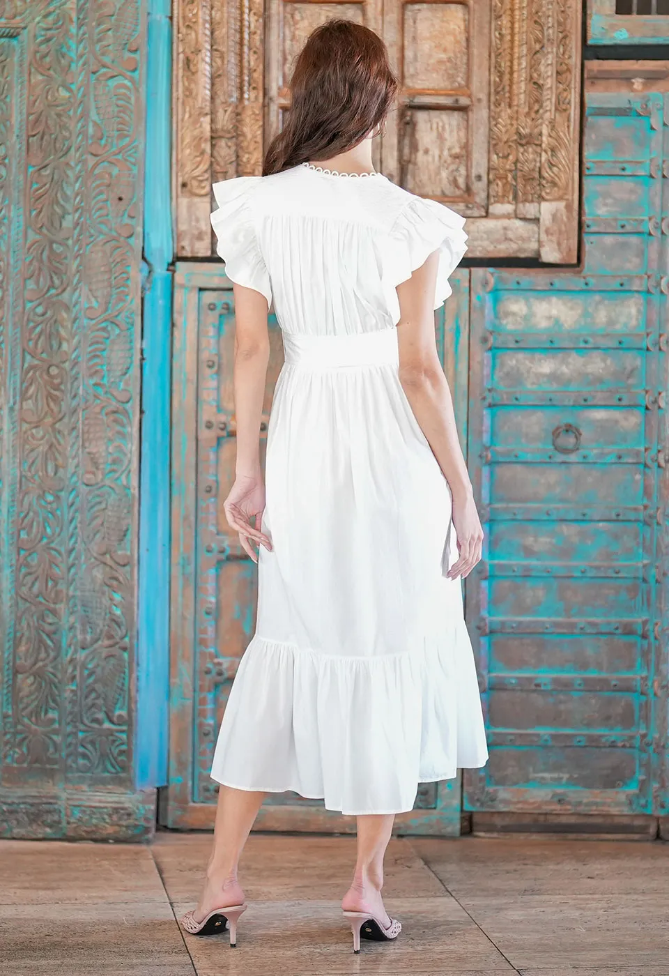 Paradise Cove Midi Dress Crispy White sold by Ivalo.com product image thumbnail 4