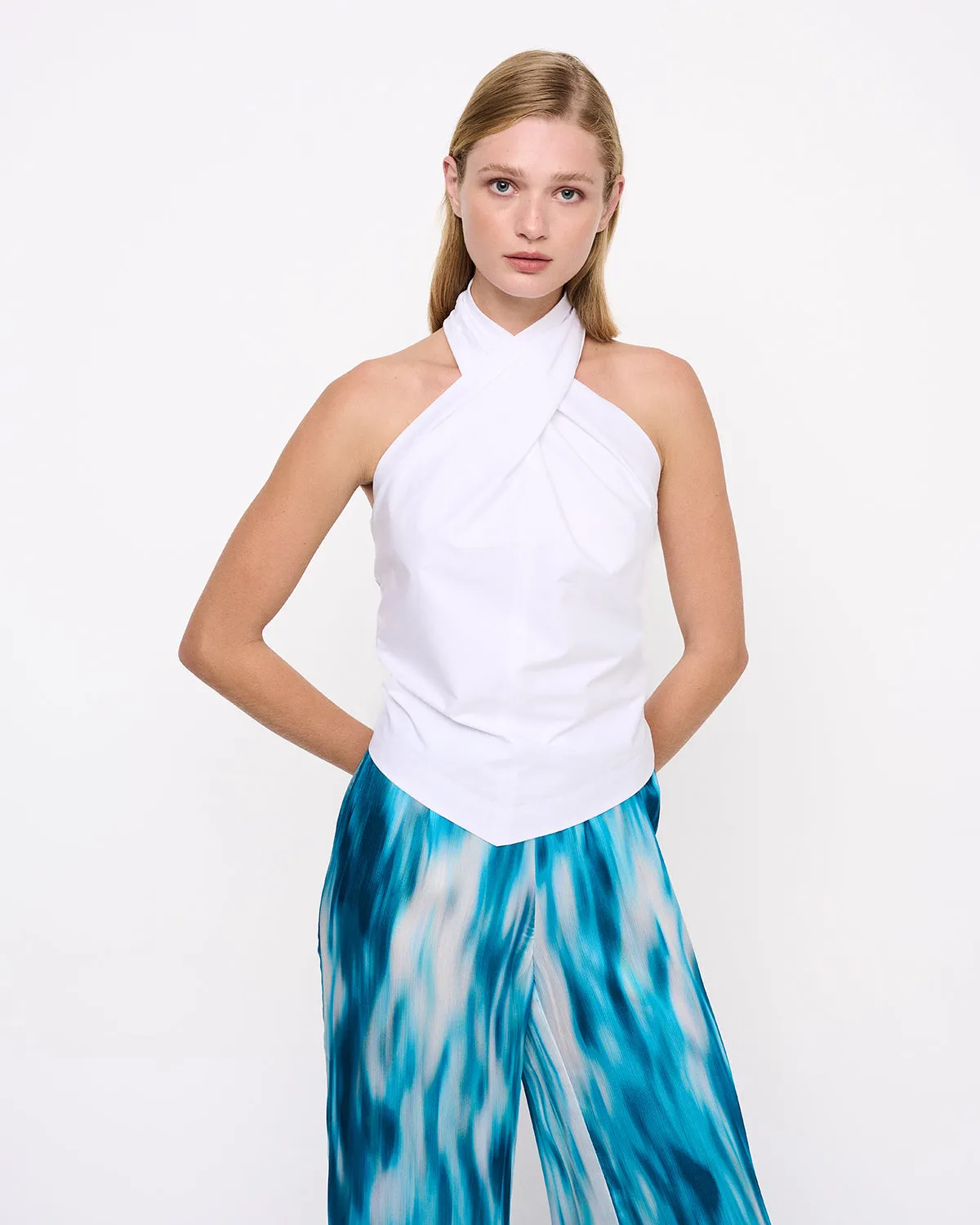 Cotton Halterneck Top White sold by Ivalo.com