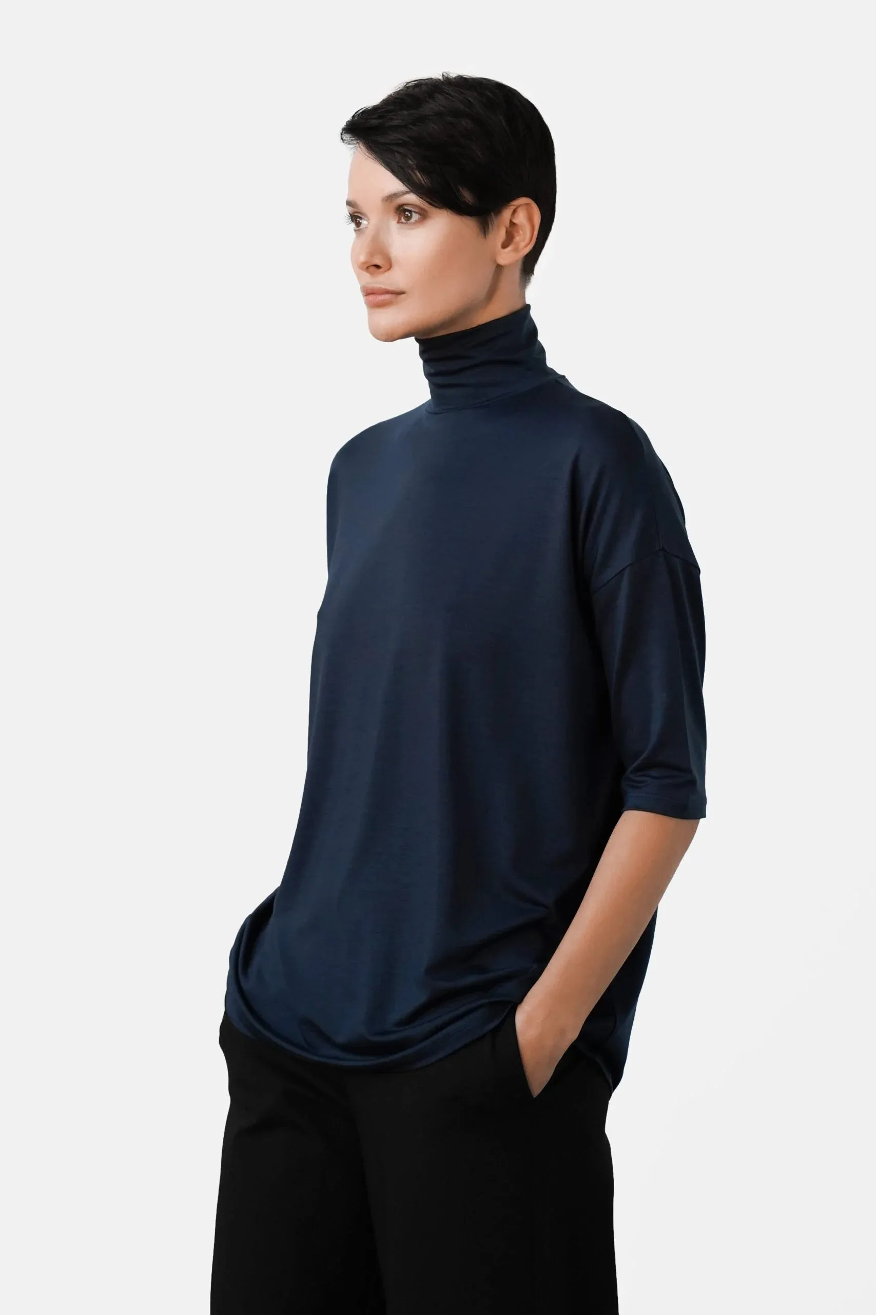 Tomasine Turtleneck Top Marine sold by Ivalo.com