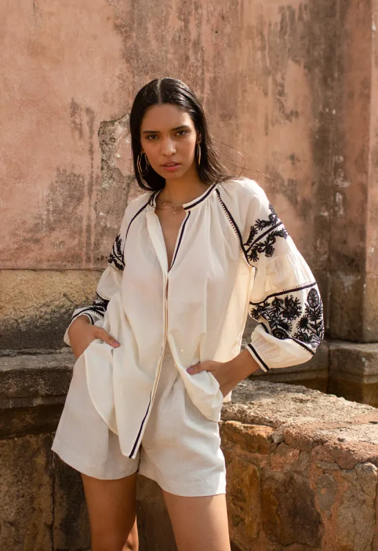 The Voyage Blouse Vanilla White sold by Ivalo.com