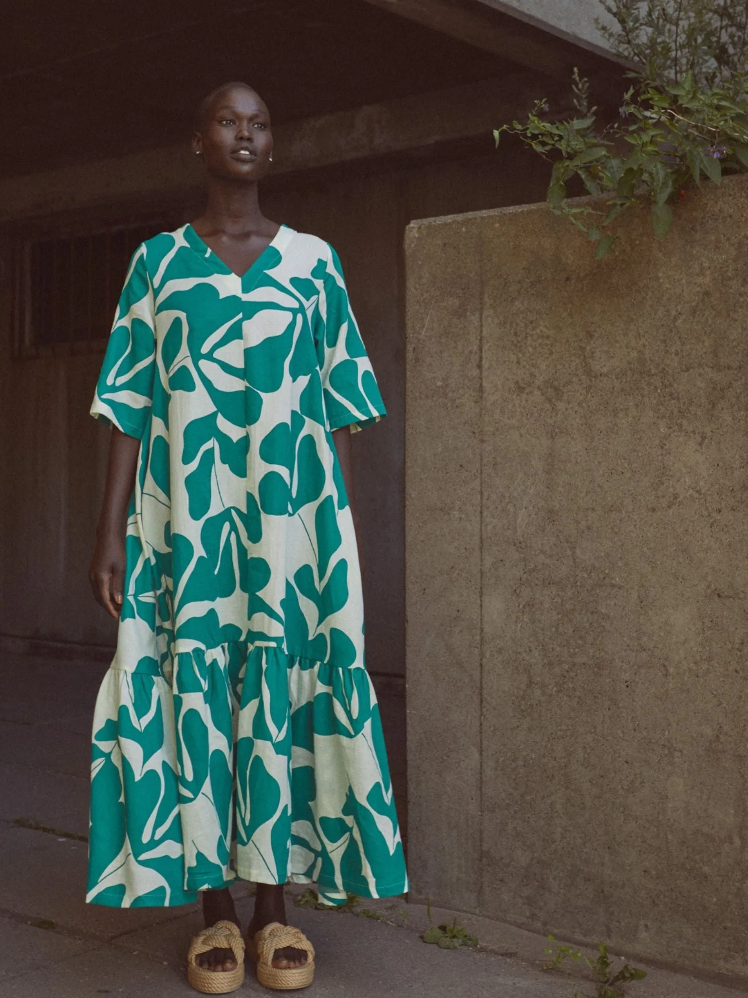 Greenery Muslin Maxi Dress Green sold by Ivalo.com