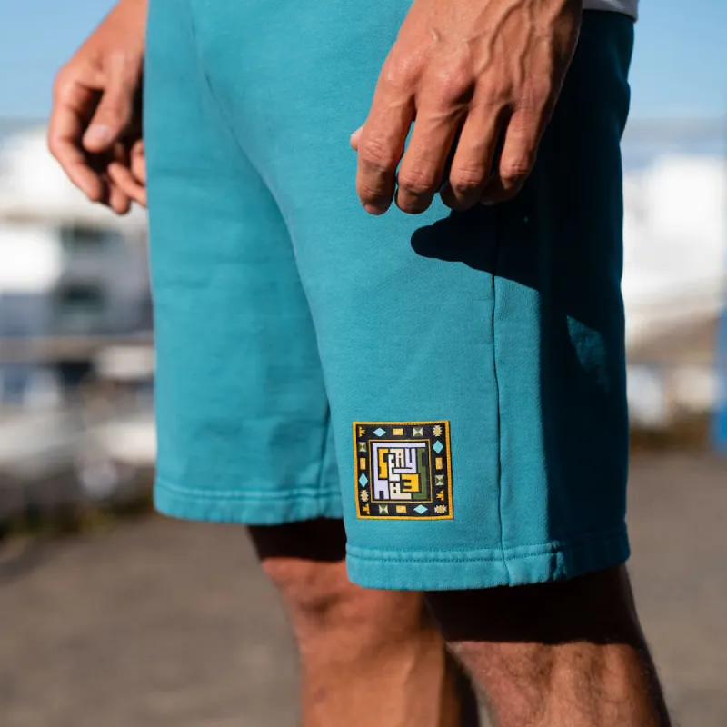 Iokepa Sweat Short Green Emerald sold by Ivalo.com