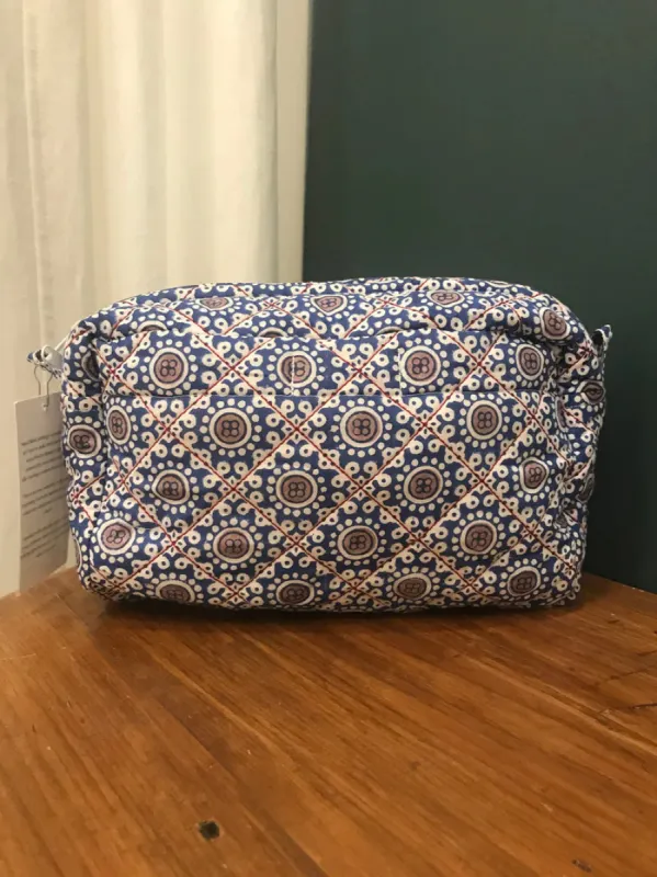 Up-Cycled Accessory Bag in Poppy sold by Ivalo.com