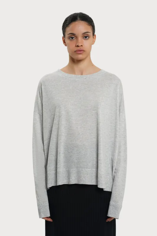 Cecile Knitted Sweater Grey Melange sold by Ivalo.com