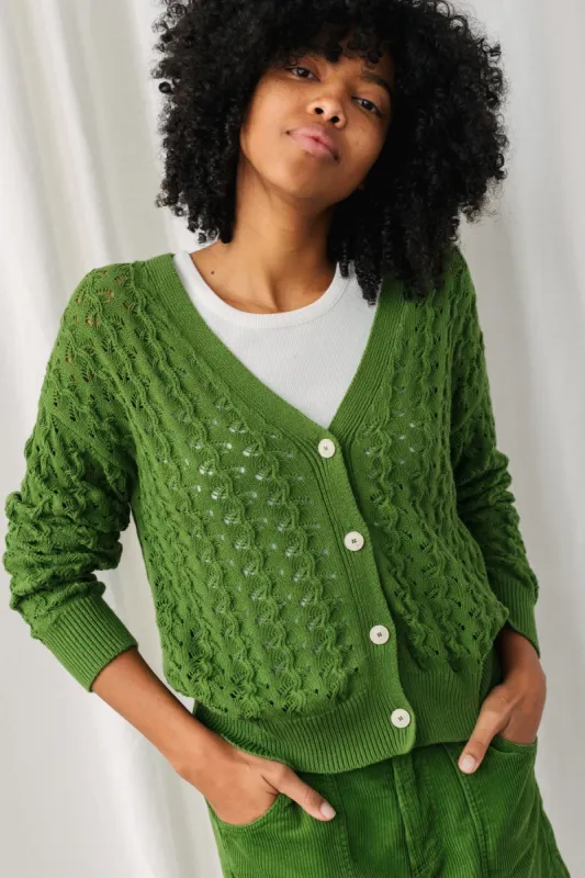Sully Cardigan Grass Green sold by Ivalo.com
