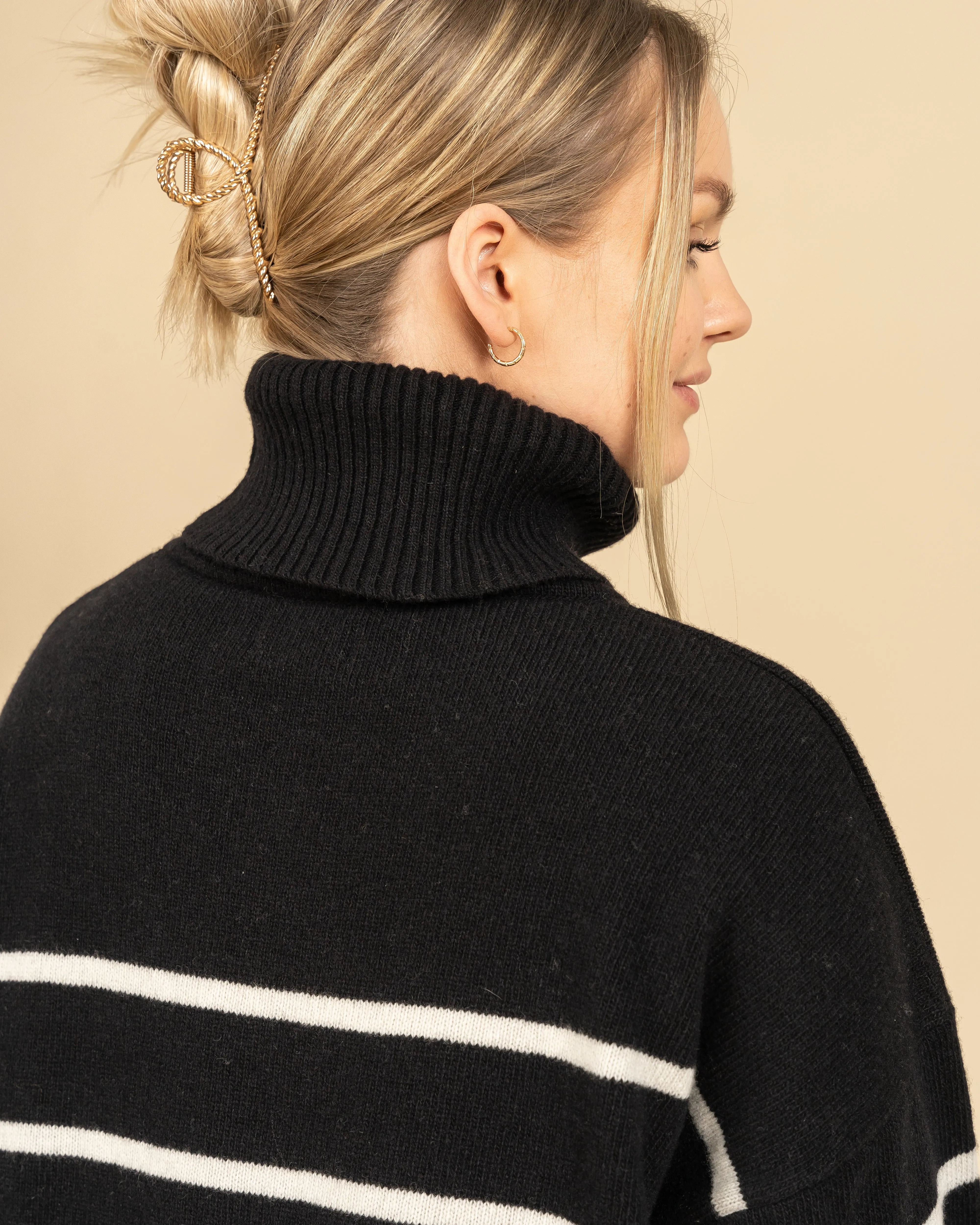 Utu Merino Wool Polo Knit Striped Black sold by Ivalo.com product image thumbnail 4