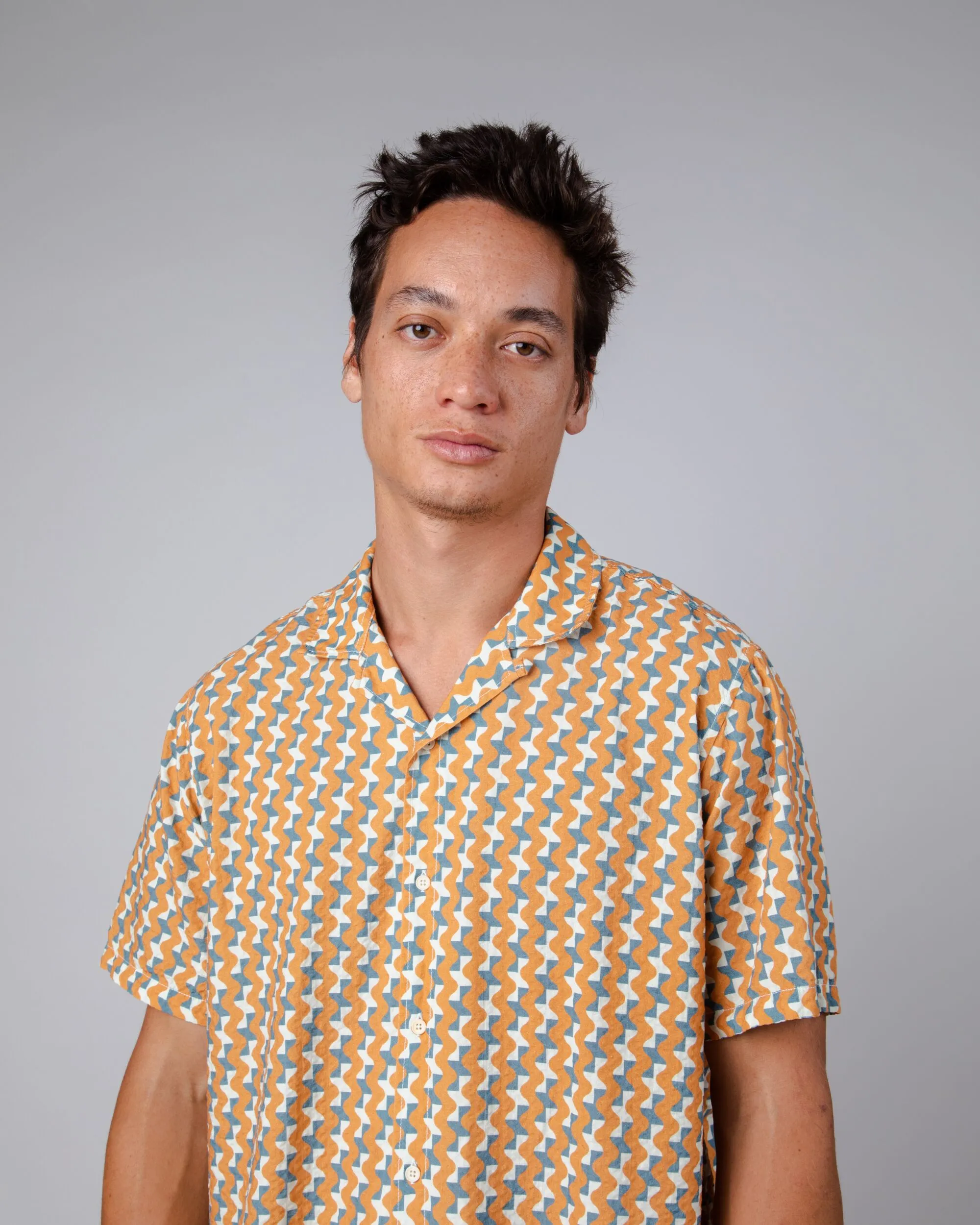 Tiles Aloha T-Shirt Ochre sold by Ivalo.com product image thumbnail 2