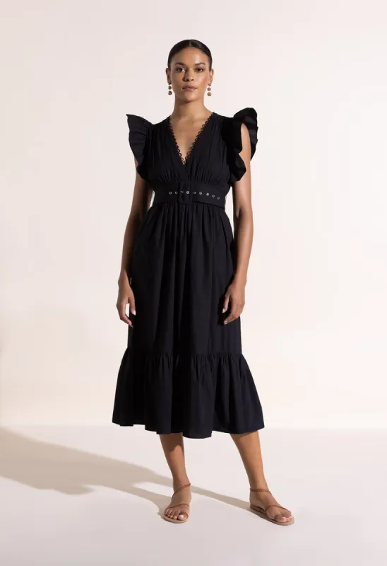 Paradise Cove Midi Dress Onyx Black sold by Ivalo.com