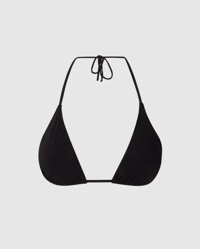Strappy Triangle Bikini Top Black sold by Ivalo.com