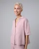 Bubble Oversize Cropped Blouse Rose sold by Ivalo.com