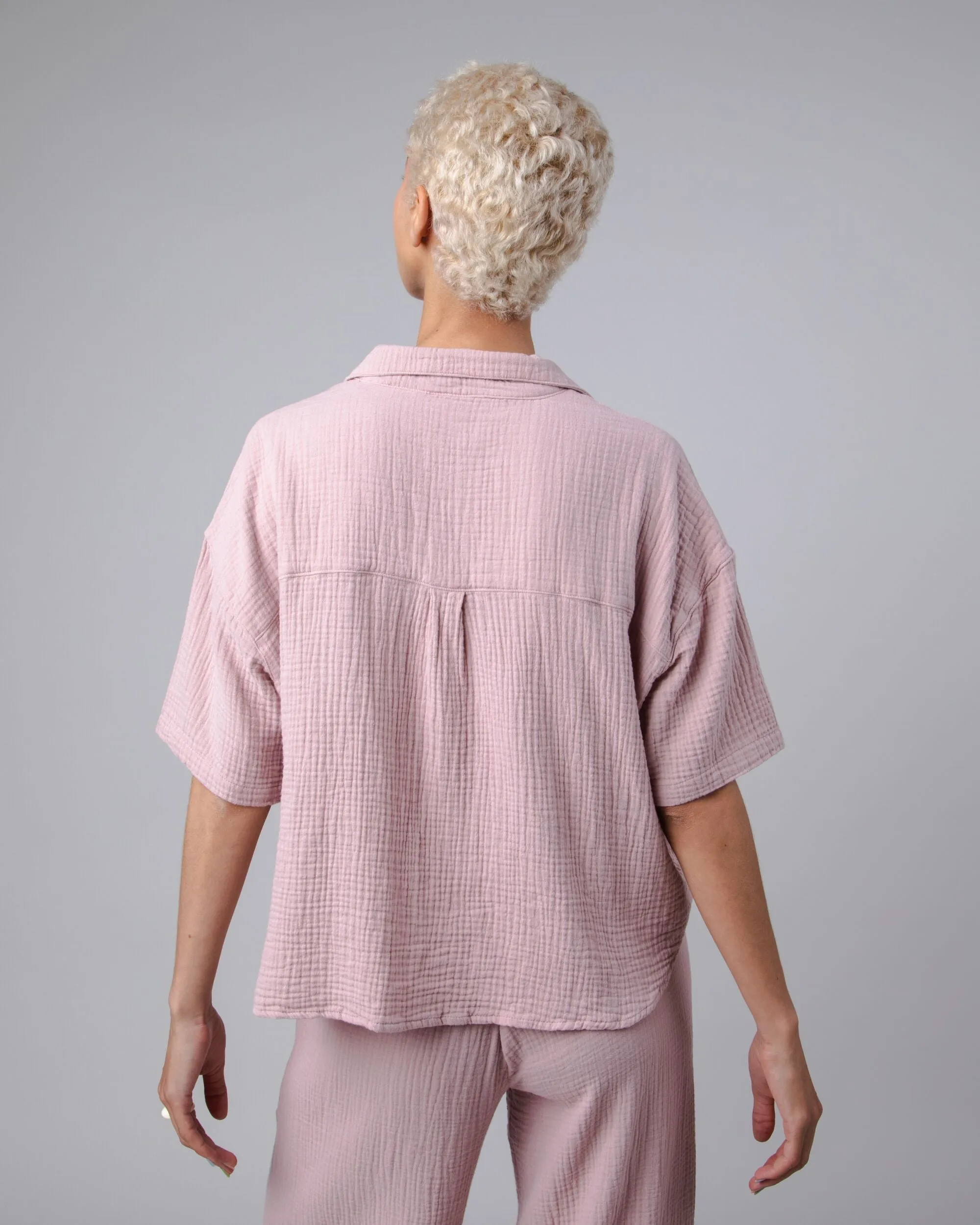 Bubble Oversize Cropped Blouse Rose sold by Ivalo.com product image thumbnail 4