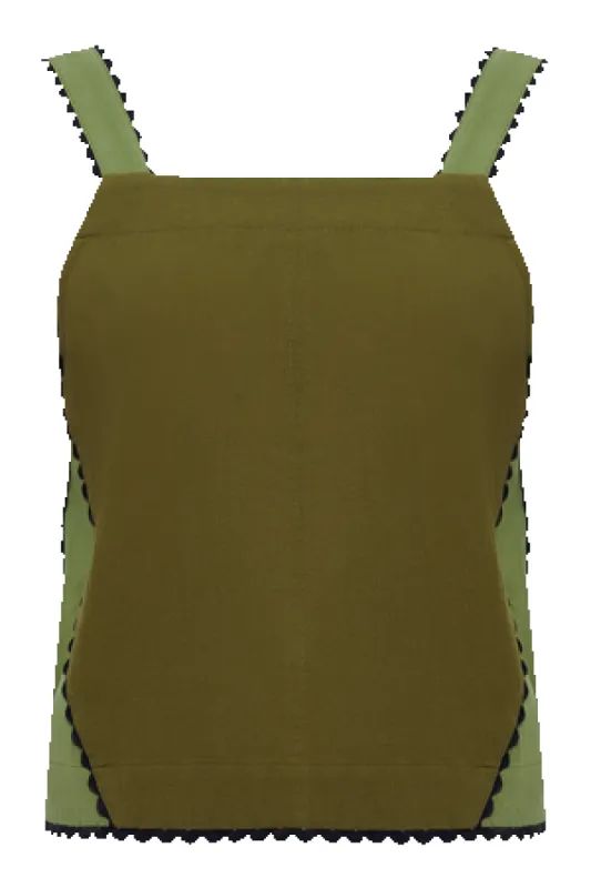 Iris Sleeveless Top Green sold by Ivalo.com
