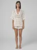 Mia Crochet Polo Top Natural White sold by Ivalo.com