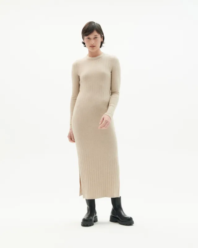 Gina Rib Dress Taupe sold by Ivalo.com