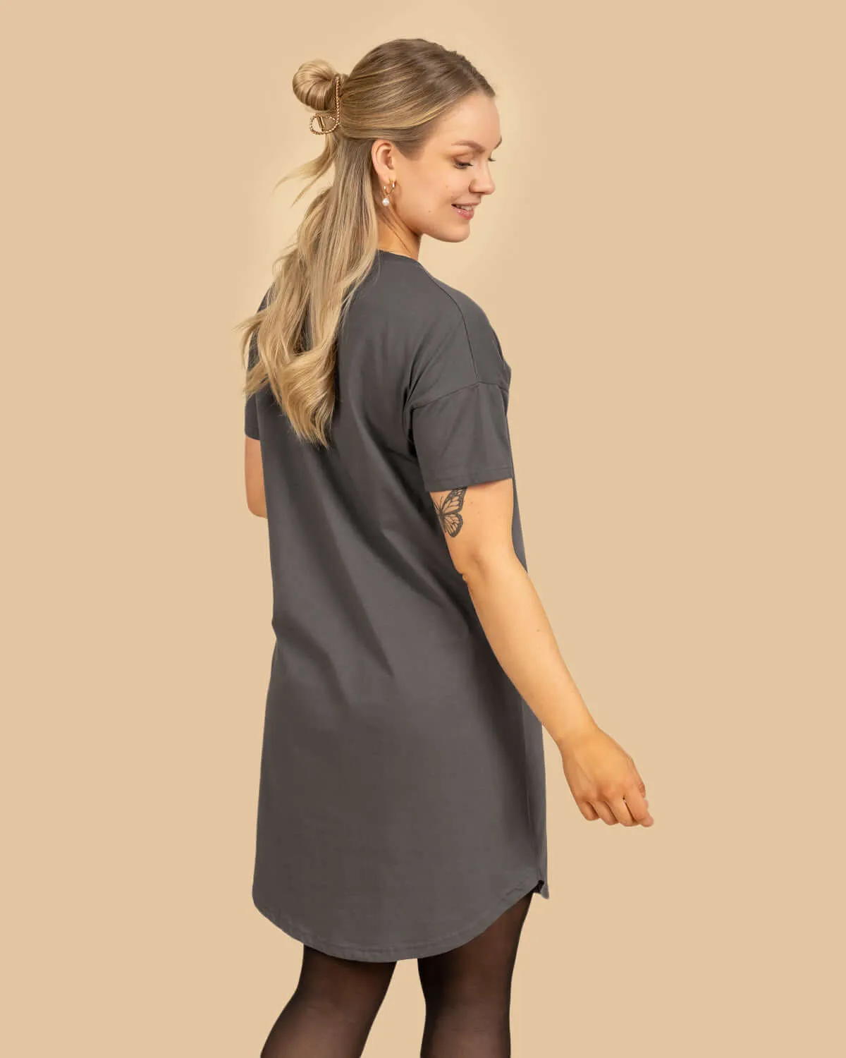 T-Shirt Dress Grey sold by Ivalo.com product image thumbnail 5