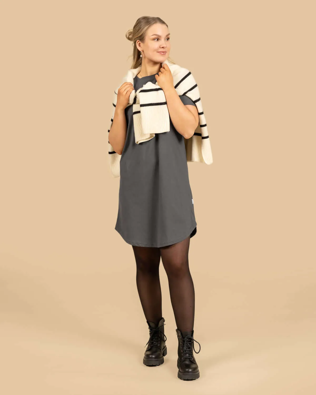 T-Shirt Dress Grey sold by Ivalo.com product image thumbnail 4