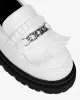 Chunky Loafers Grape Leather Loafers White sold by Ivalo.com