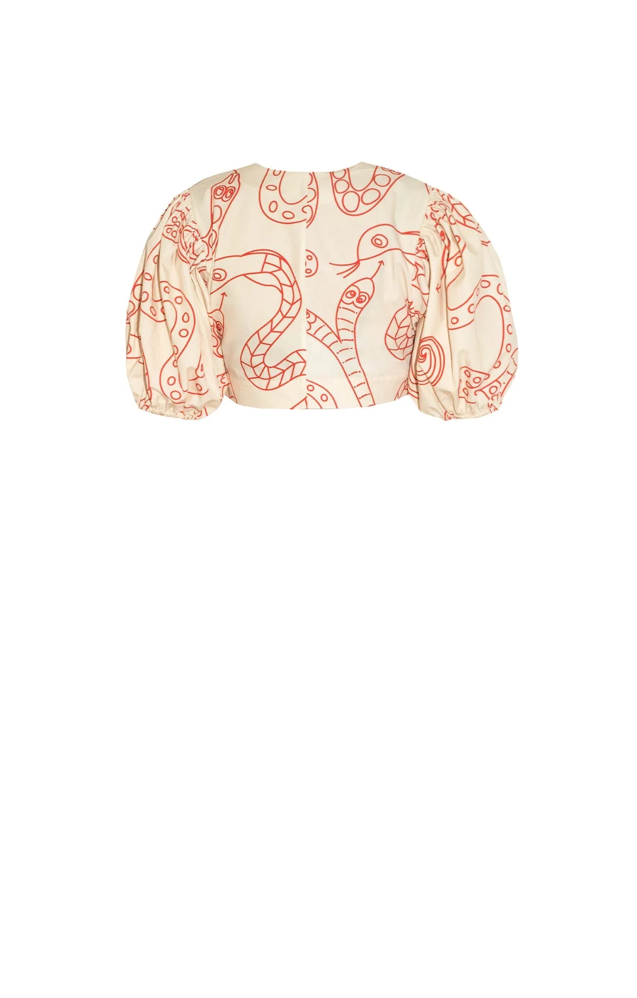 Boros Wrap Blouse Snakes Beige sold by Ivalo.com product image thumbnail 4