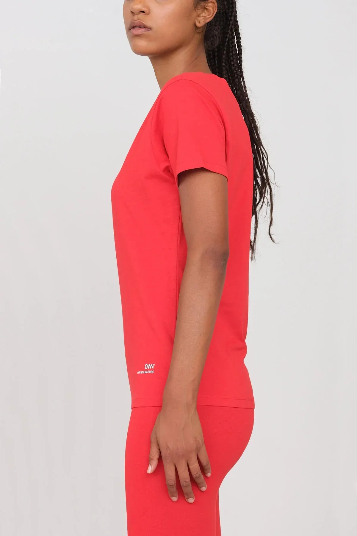 Women's V-Neck T-Shirt Red sold by Ivalo.com product image thumbnail 3