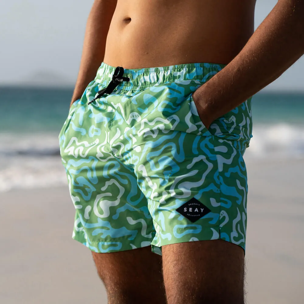 Swim Boxer Medium Green Coral sold by Ivalo.com