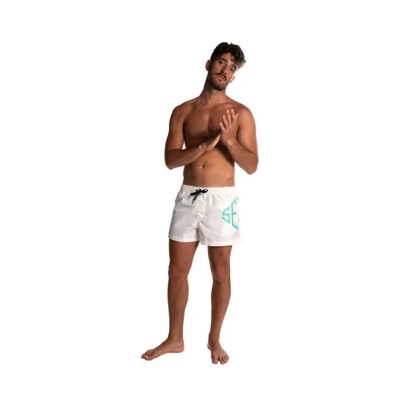 Swim Boxer Short White Diamond sold by Ivalo.com