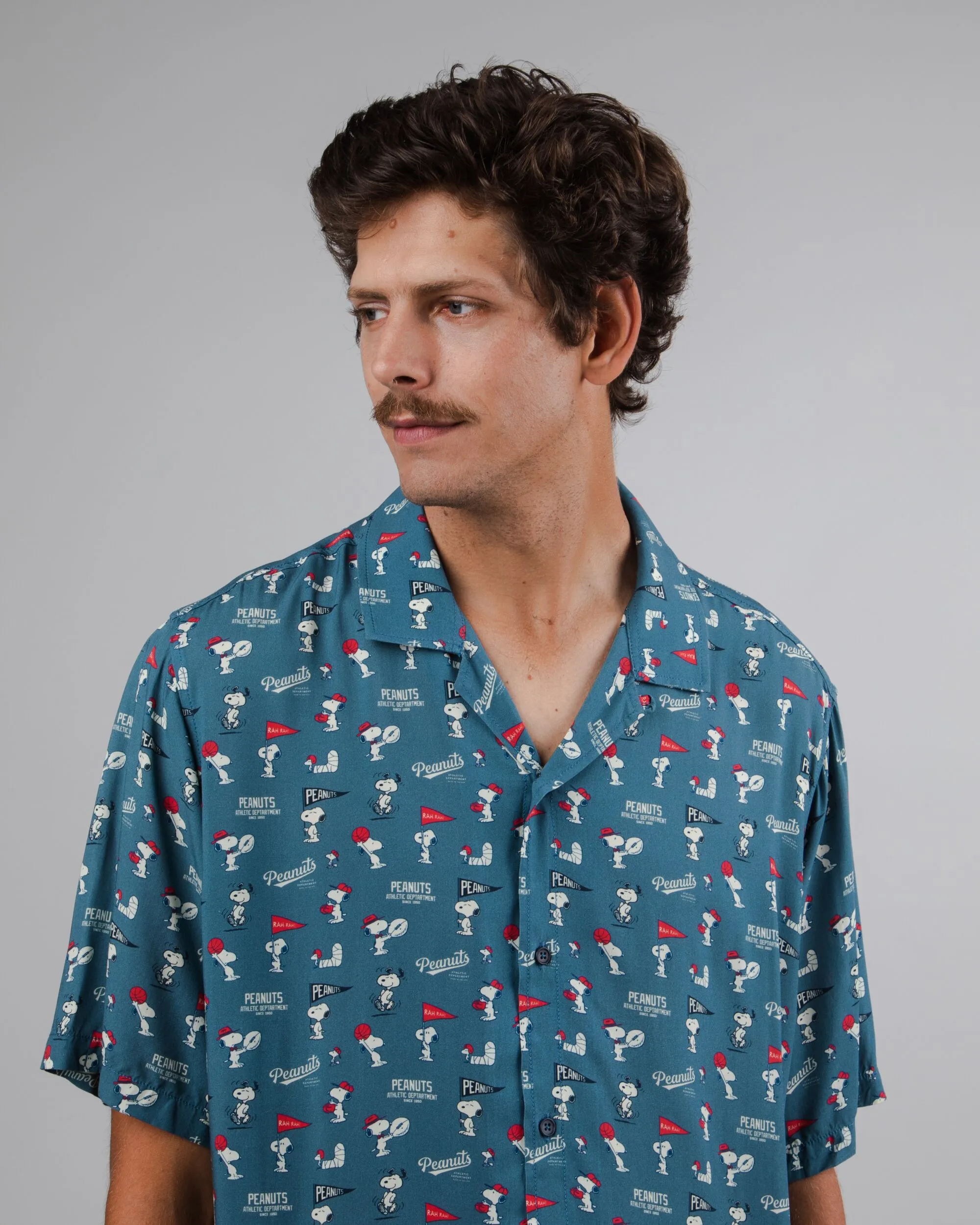 Peanuts Athletic Men's Aloha T-Shirt Blue sold by Ivalo.com product image thumbnail 4