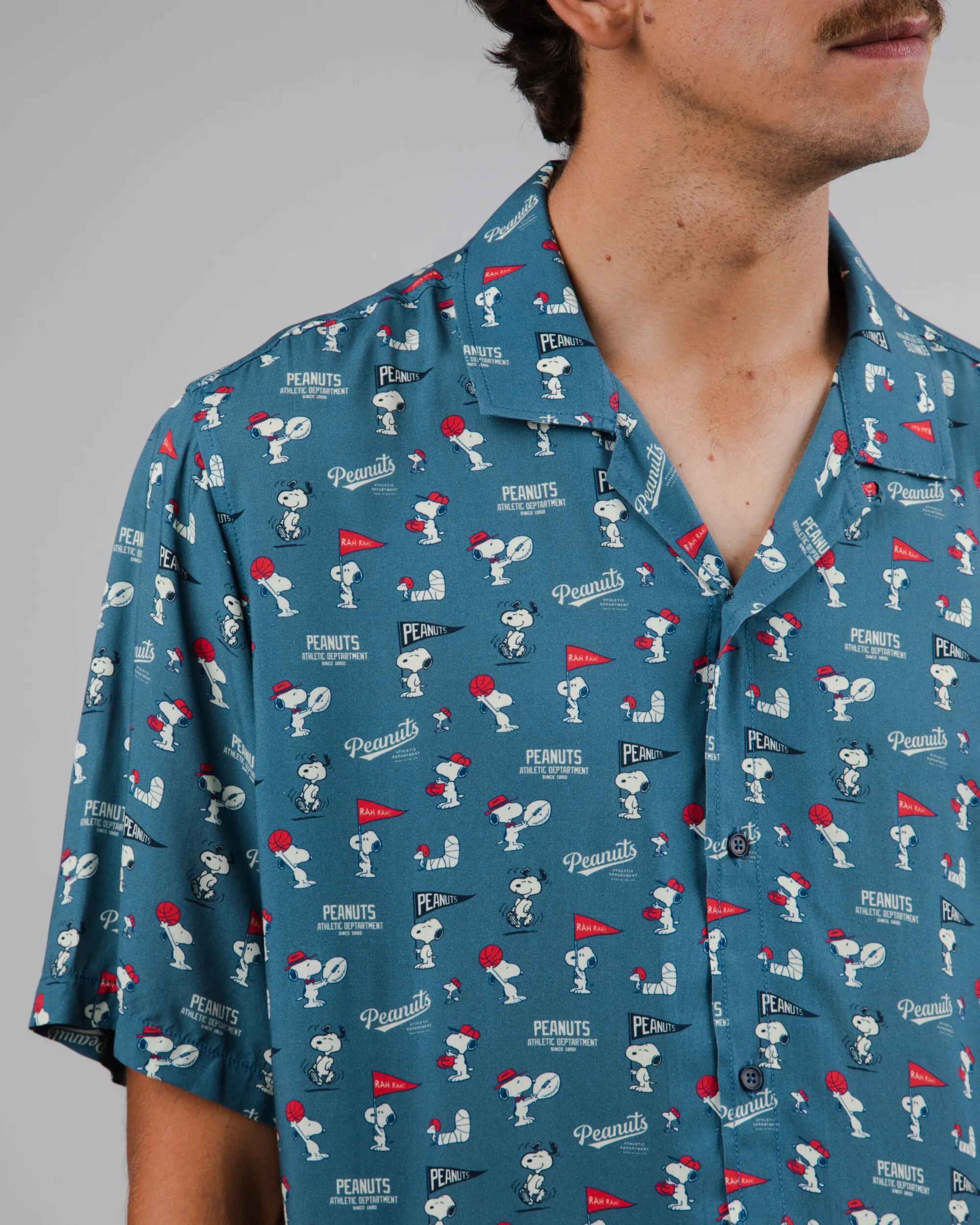 Peanuts Athletic Men's Aloha T-Shirt Blue sold by Ivalo.com product image thumbnail 2