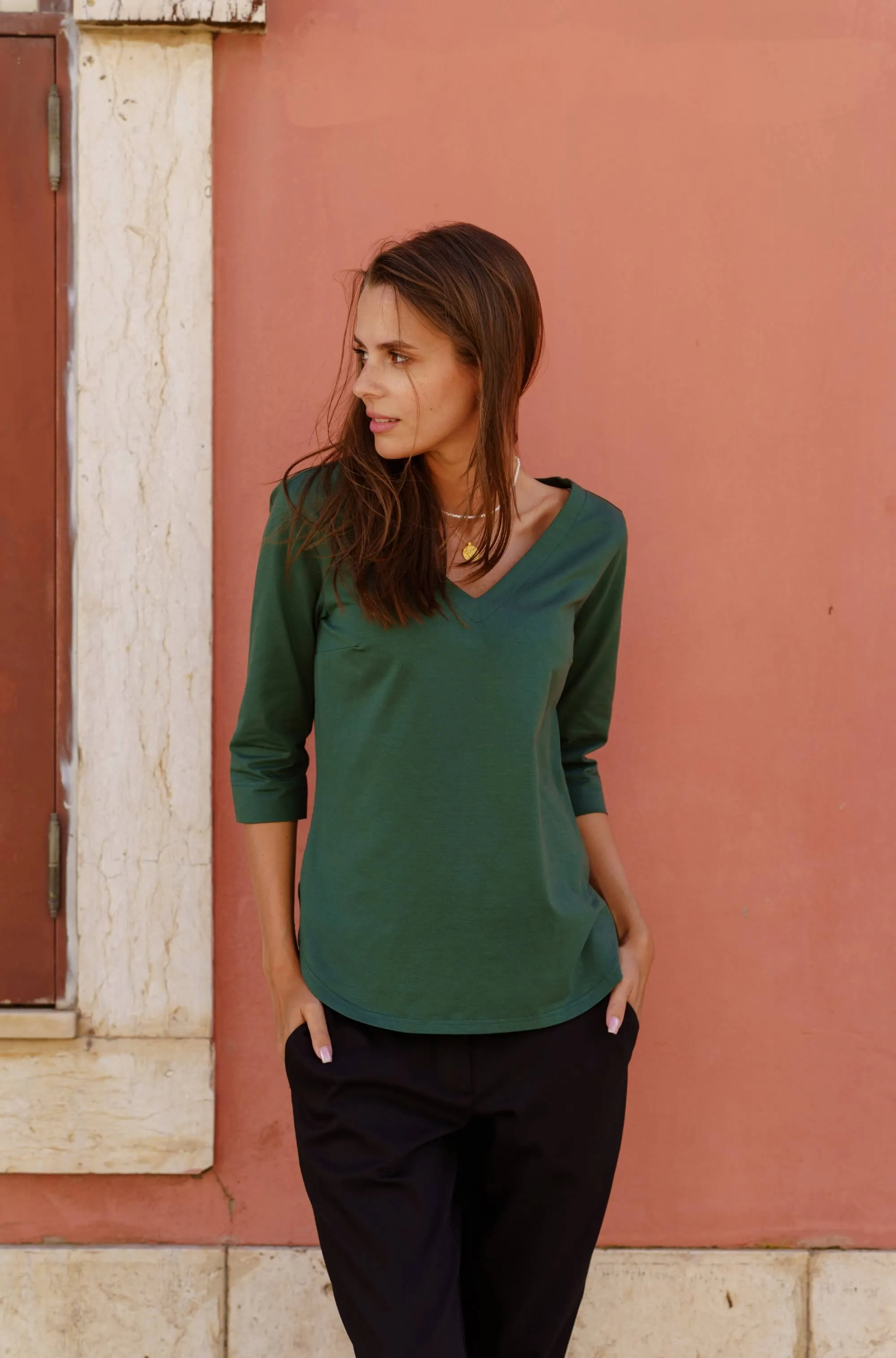 Vera Blouse Evergreen sold by Ivalo.com product image thumbnail 4