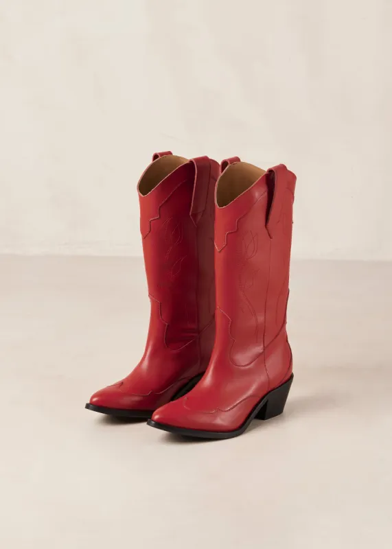 Liberty Leather Boots Red sold by Ivalo.com
