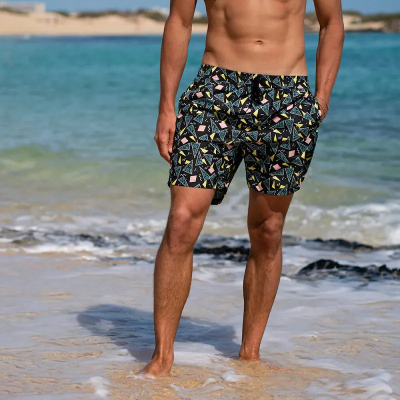 Swim Boxer Medium Black 80s Print sold by Ivalo.com