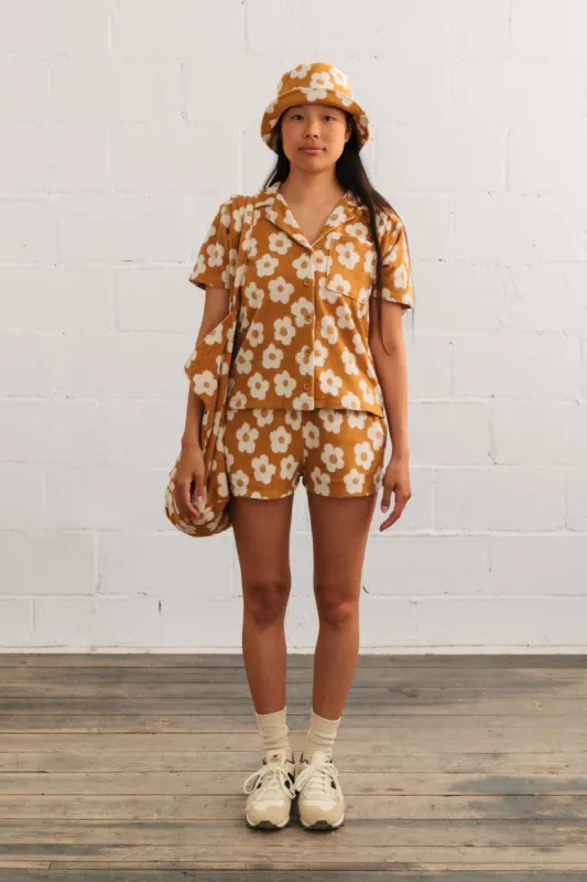 Irvine Shorts Mustard sold by Ivalo.com