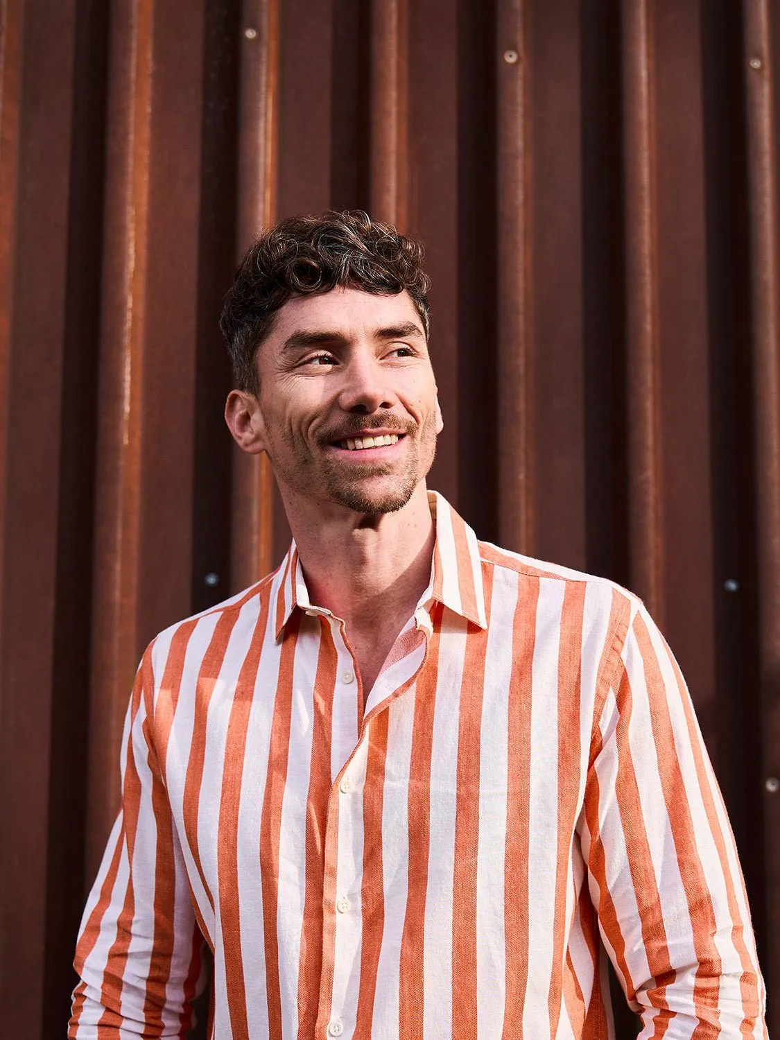 Maggia Linen Shirt Terracotta sold by Ivalo.com product image thumbnail 3