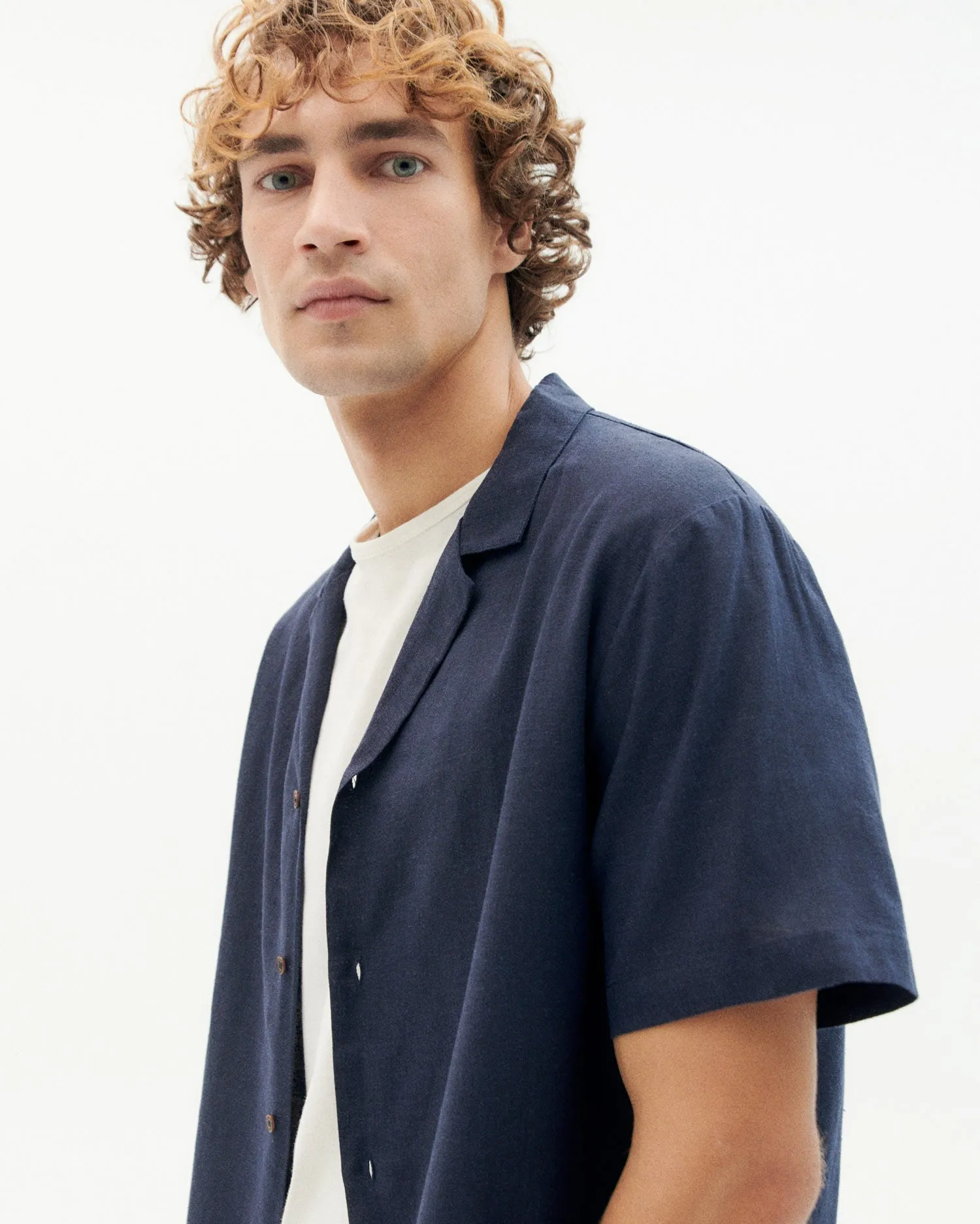 Hemp Jules Unisex Shirt Navy sold by Ivalo.com product image thumbnail 2